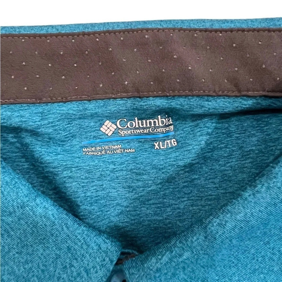 Columbia Omni-Wick Turquoise Polo, Very Good Condition, Size XL - Picture 6 of 9